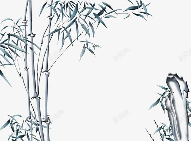 中国风竹林画png免抠素材_新图网 https://ixintu.com 中国风 手绘 插画 树 水墨 水墨竹林 水彩 竹子 竹林 竹林剪影 翠竹