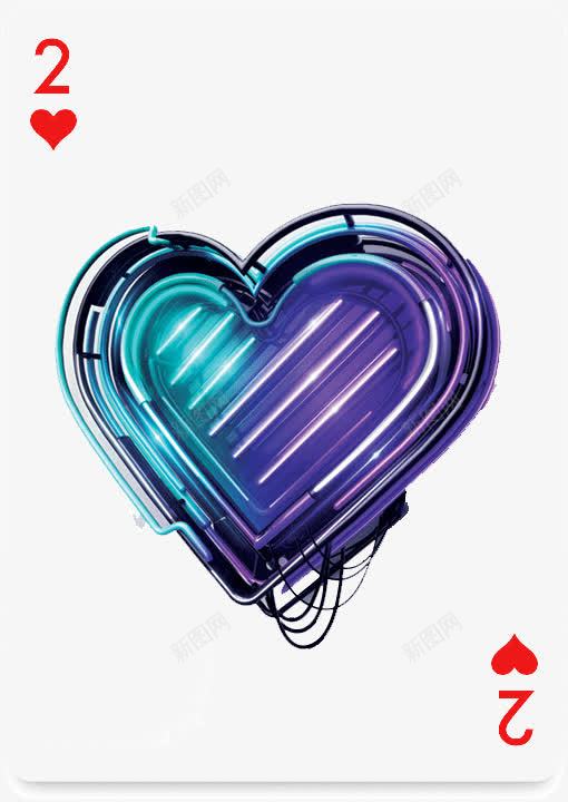 创意的成套扑克牌红桃2png免抠素材_新图网 https://ixintu.com 成套 扑克 扑克牌 扑克牌插画 数字 红桃2 红桃二