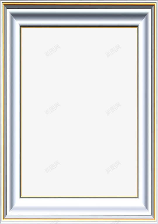 银色金属质感边框png免抠素材_新图网 https://ixintu.com 质感 边框 金属 银色