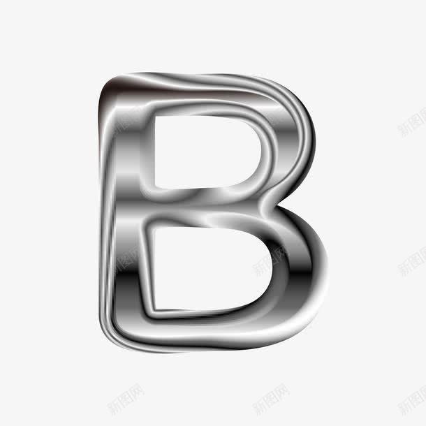 银色立体金属质感英文字母Bpng免抠素材_新图网 https://ixintu.com 广告字体 海报字体 艺术字体 艺术字母 英文字母B 金属质感英文字母 银色立体英文字母