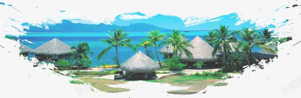 洱海风景png免抠素材_新图网 https://ixintu.com 云南大理苍山洱海 度假 建筑 旅游 旅游景点 时尚 树 水墨风 洱海风景 海报设计 海边
