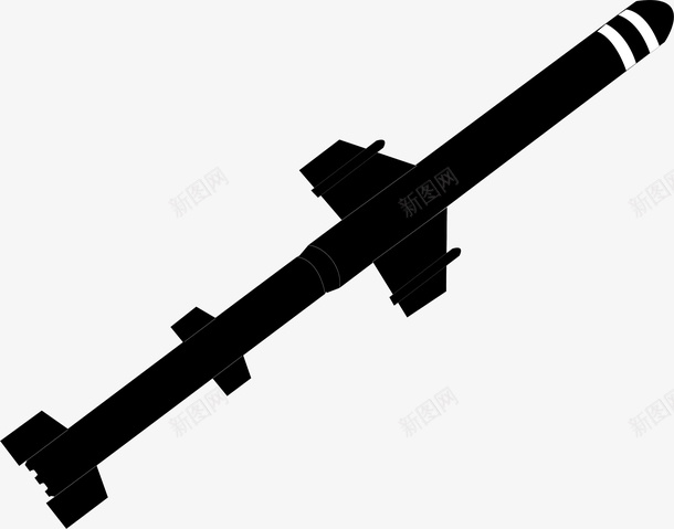 导弹游戏武器矢量图ai免抠素材_新图网 https://ixintu.com 军事武器 剪影 武器 武器光效 武器库 武器特效 游戏武器下载 矢量图 黑色
