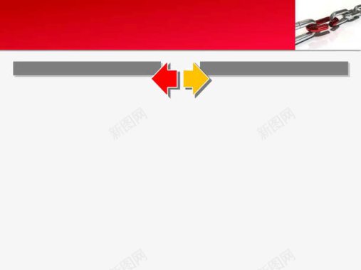 红色锁链系列PPT背景图标图标