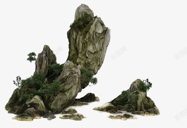 水墨山石海报背景png免抠素材_新图网 https://ixintu.com 山石 水墨 海报 背景