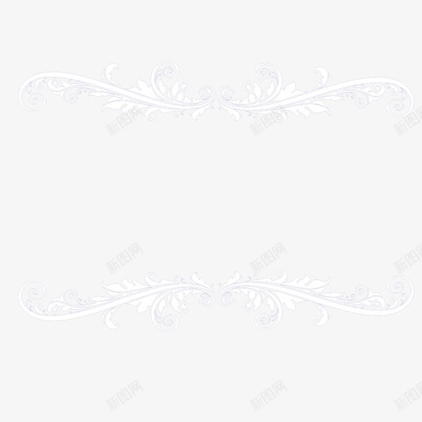 欧式白色格式纹理png免抠素材_新图网 https://ixintu.com 优美格式 对称 欧式边框纹理 白色 纯白色 边框