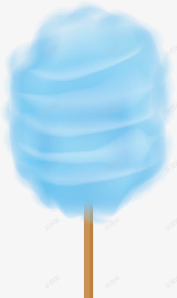 梦幻蓝色棉花糖png免抠素材_新图网 https://ixintu.com 儿时回忆 梦幻效果 棉花糖 甜蜜糖果 矢量png 蓝色棉花糖