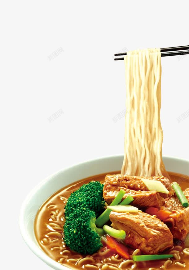 方便面png免抠素材_新图网 https://ixintu.com 挑起的方便面 方便面 筷子