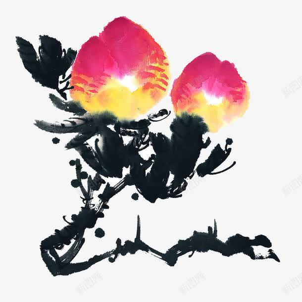 水墨画桃子60大寿png免抠素材_新图网 https://ixintu.com 60大寿 喜庆 寿比南山 桃子 水墨画 生日快乐 福如东海 红色 老人生日 艺术字
