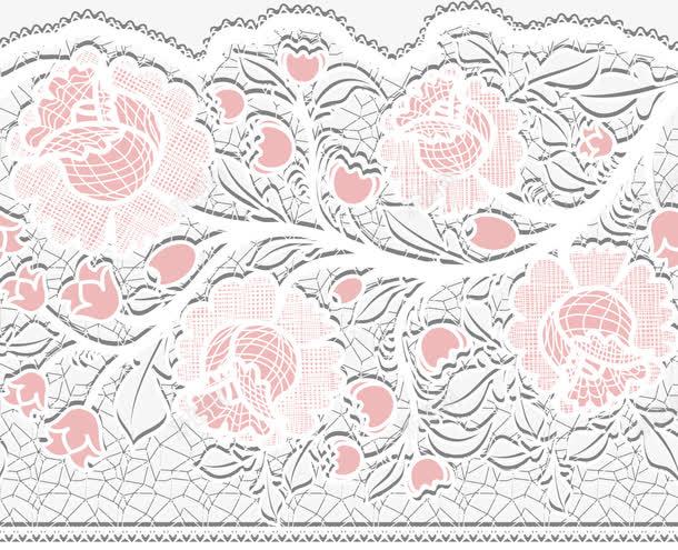 粉色蕾丝花纹花边背景png免抠素材_新图网 https://ixintu.com 粉色 花纹 花边 蕾丝