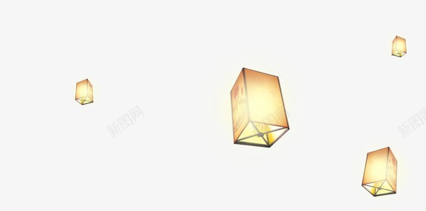 孔明灯不规则大小png免抠素材_新图网 https://ixintu.com 不规则 大小 孔明灯 素材