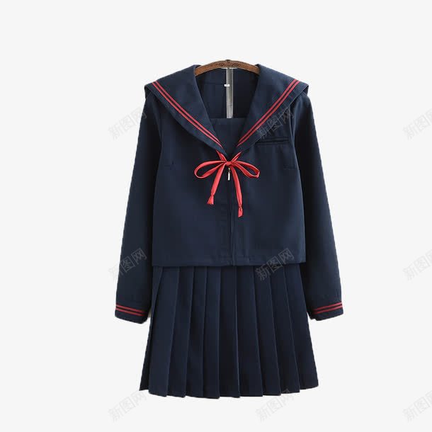 蓝色学生装短裙百褶裙png免抠素材_新图网 https://ixintu.com 学生装 百褶裙 短裙 蓝色