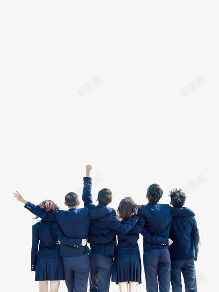 人物png免抠素材_新图网 https://ixintu.com 人物背影 学生 穿校服的学生