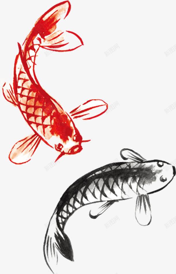 水彩小鱼png免抠素材_新图网 https://ixintu.com 卡通 小鱼 手绘 水彩 金鱼