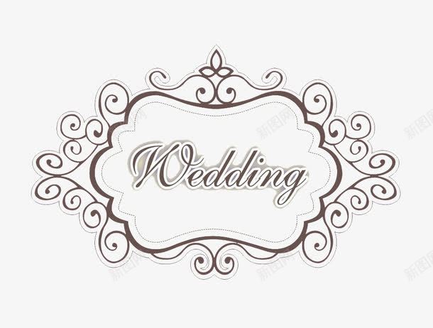 wedding牌图标png_新图网 https://ixintu.com CDR logo wedding wedding牌 wedding艺术字 失量 婚庆牌 婚礼牌 底纹边框 手绘 结婚牌 花纹 花纹花边