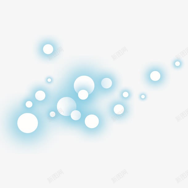 蓝白光弧png免抠素材_新图网 https://ixintu.com 光弧 小清新系列 淡蓝色光芒 白色圆圈 装饰背景