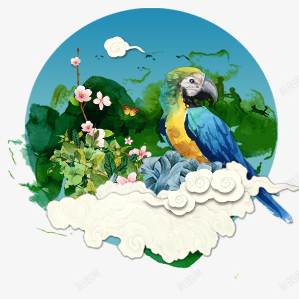 鸟儿鸣唱踏春立春海报psd免抠素材_新图网 https://ixintu.com 24节气 海报 立春 立春宣传单 踏春 鸟儿 鸣唱