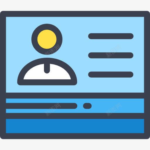 名片图标png免抠素材_新图网 https://ixintu.com 业务 允许通行 名片 商业和金融 身份证 身份识别 通行证