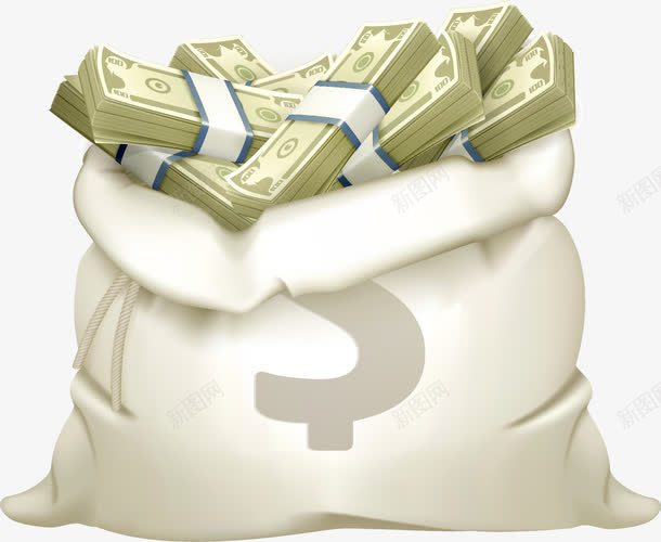一袋纸币png免抠素材_新图网 https://ixintu.com 一叠美金 人民币 矢量文件 纸钱 美金