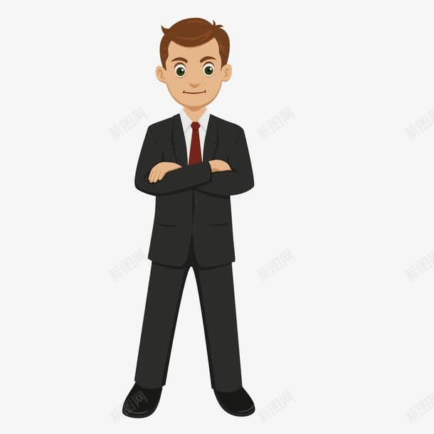 自信上班族png免抠素材_新图网 https://ixintu.com ps上班族 商务人物 海报 矢量商务人物 自信的表情 自夸 高层