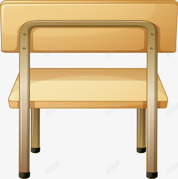 学生小椅子木椅子矢量图ai免抠素材_新图网 https://ixintu.com 免抠PNG 卡通手绘 学生椅 小椅子 教室场景 椅子 矢量图