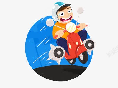 扁平化外卖小哥png免抠素材_新图网 https://ixintu.com H5页面素材 卡通 外卖小哥 快递人员 扁平化 扁平素材 电商卡通 网页设计卡通 送外卖