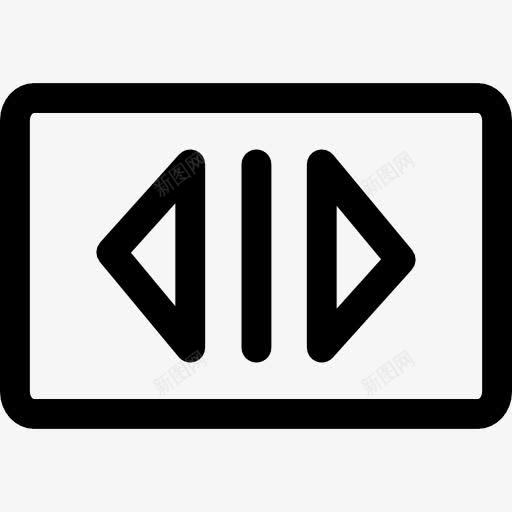 OpenDoorsButton图标png_新图网 https://ixintu.com 三角形按钮 升降机 电梯 矩形 箭头
