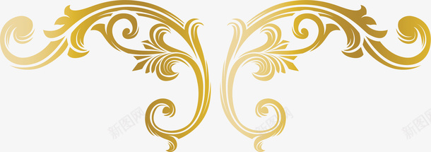 对称纸花矢量图ai免抠素材_新图网 https://ixintu.com 对称 立体纸花 纸花 纸花纹 纸花边 花纹 金色纸花 矢量图