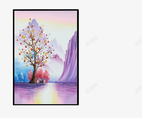 新中式北欧风格油画装饰画png免抠素材_新图网 https://ixintu.com 客厅书房走廊挂画 挂画 新中式挂画 装饰画