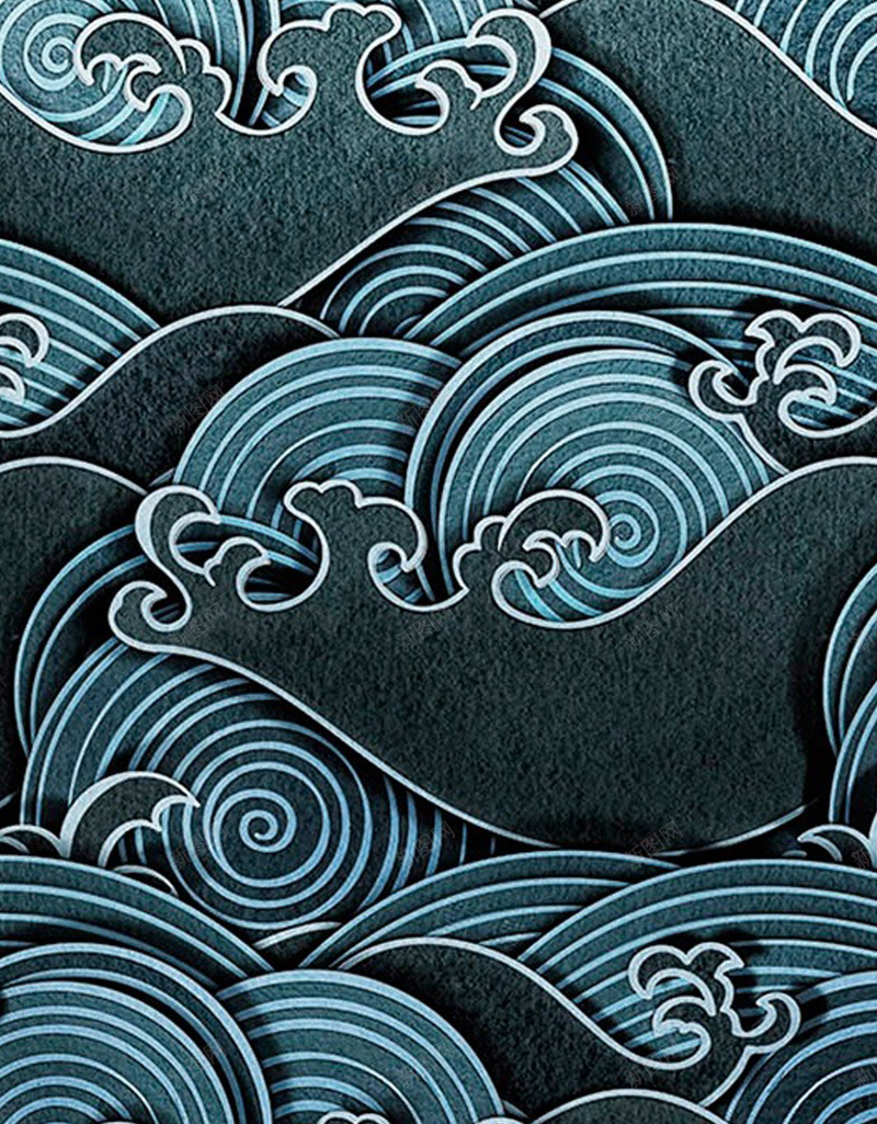 中国风线条H5背景jpg设计背景_新图网 https://ixintu.com 中国风 文艺 浪花 海浪 简约 线条背景 背景线条
