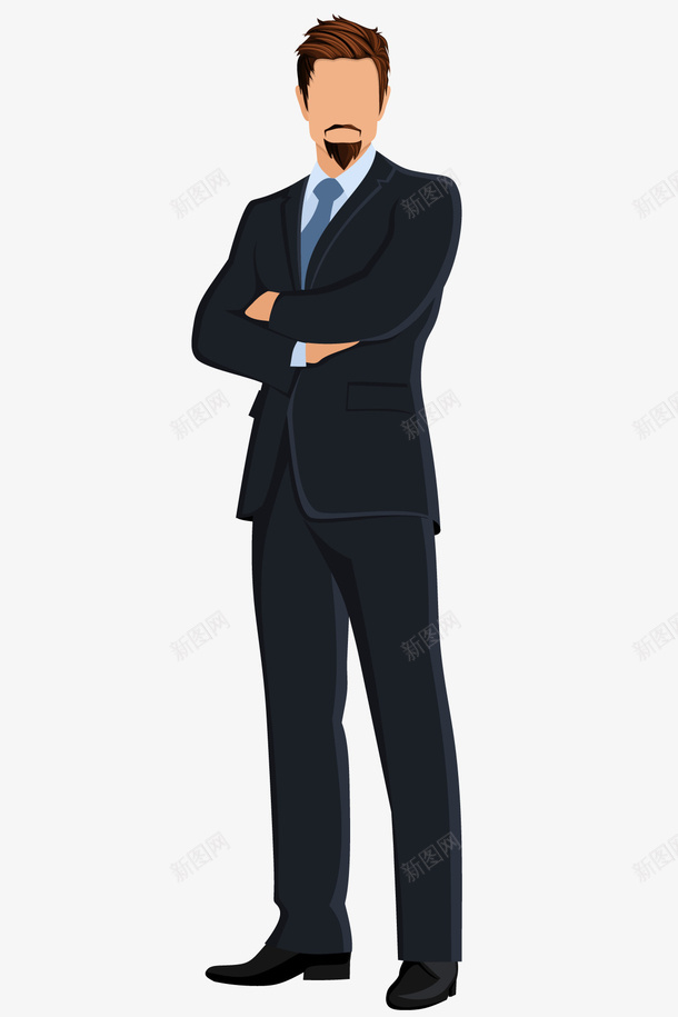 上午男士png免抠素材_新图网 https://ixintu.com 上班族 上班族海报 商务人员 男人 男士 领导 黑色西装