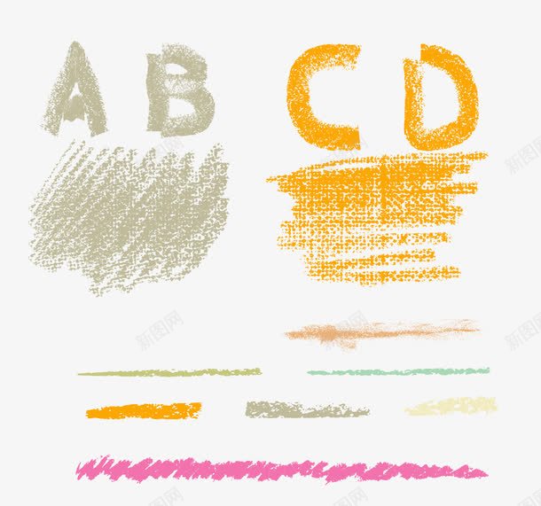粉笔画png免抠素材_新图网 https://ixintu.com 卡通素材 粉笔图案 粉笔画 粉笔笔画 粉笔线 粉笔线条