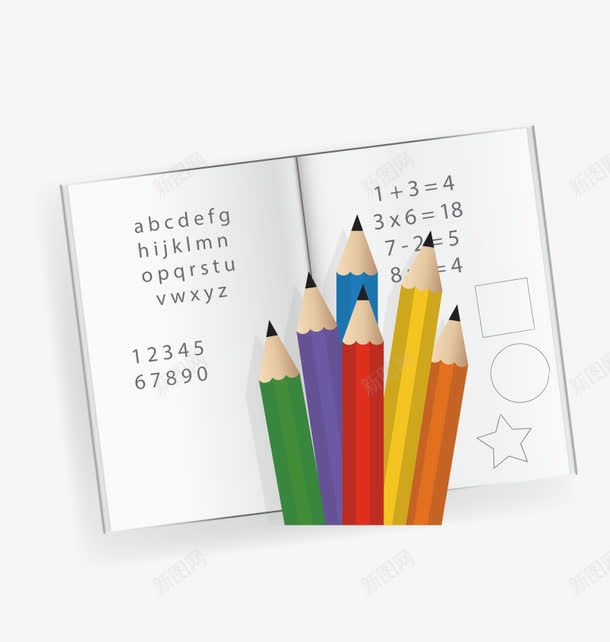 作业本png免抠素材_新图网 https://ixintu.com 作业 写字 学生 小学作业本 铅笔