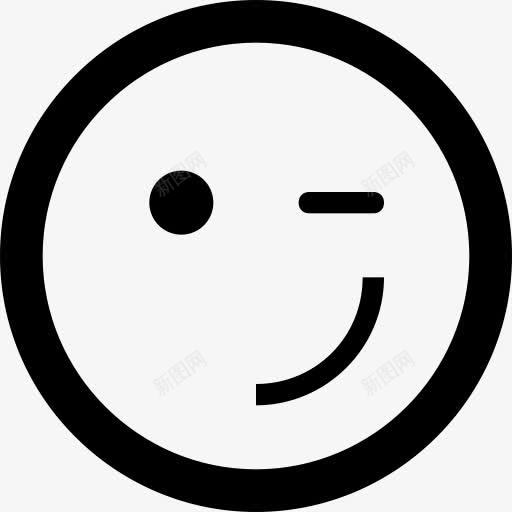 酷表情符号情感笑脸眨眼表情符号图标png_新图网 https://ixintu.com emoticon emotion smiley wink 情感 眨眼 笑脸 表情符号 酷