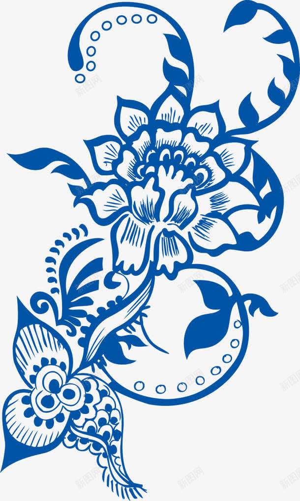 青花瓷花纹png免抠素材_新图网 https://ixintu.com AI 底纹边框 瓷瓶图案 花纹花边 青花兰彩 青花山水情 青花瓷 青花瓷花纹