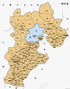 河北省地图图标图标