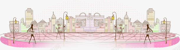卡通商场招聘广告png免抠素材_新图网 https://ixintu.com 卡通 商场 广告 招聘