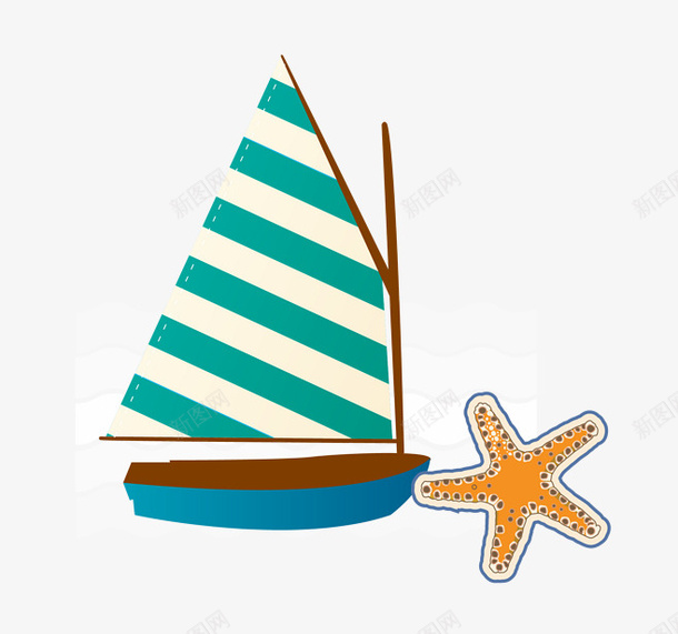 帆船海星夏日夏天夏立夏暑天png免抠素材_新图网 https://ixintu.com PNG 元素 夏 夏天 夏日 暑天PNG 立夏 素材