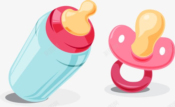 卡通婴儿奶瓶奶嘴矢量图ai免抠素材_新图网 https://ixintu.com 儿童用品 卡通 奶嘴 奶嘴图案 奶瓶 婴儿用品 扁平 矢量图