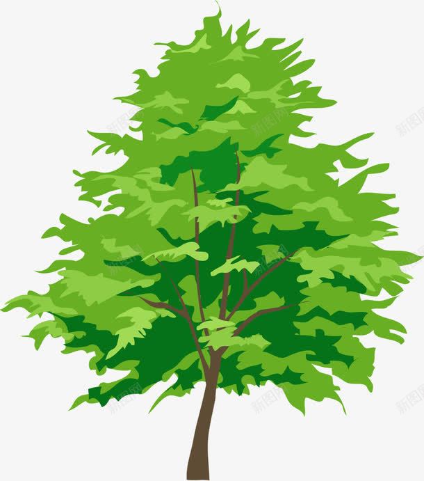 手绘春天卡通树木景观png免抠素材_新图网 https://ixintu.com 卡通 春天 景观 树木