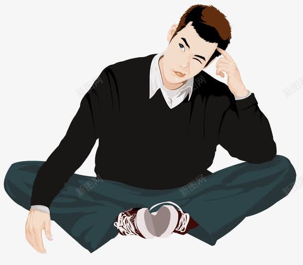 思考的人png免抠素材_新图网 https://ixintu.com 专注的人 人 卡通人 反省 思考 思考的人 思考者 思考者png图片 思考者免抠 男人png 疑问 认真