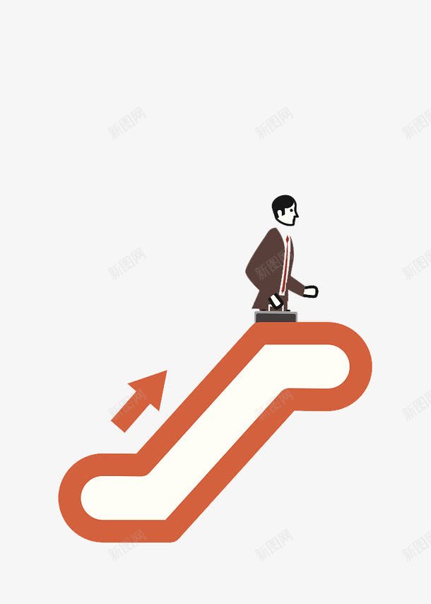 商务插图上升箭头指示方向png免抠素材_新图网 https://ixintu.com 上升 人物指示 商务人士 商务插图 指示 方向 电梯 电梯维修 箭头 职员等电梯
