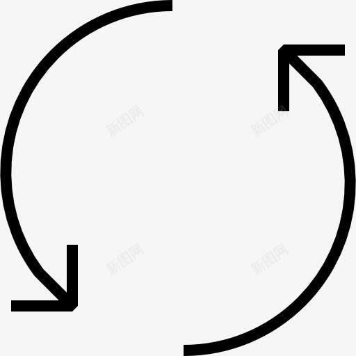 旋转图标png_新图网 https://ixintu.com 刷新 多媒体选项 旋转按钮 更新 箭头