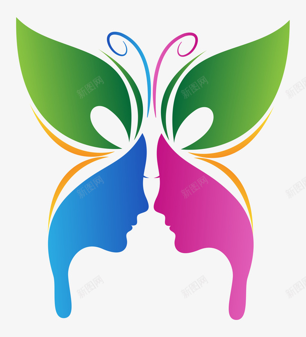 创意蝴蝶图标矢量图ai_新图网 https://ixintu.com 创意渐变蝴蝶 卡通蝴蝶 彩色蝴蝶 渐变 渐变样式 渐变蝴蝶 蝴蝶 蝴蝶矢量 矢量图
