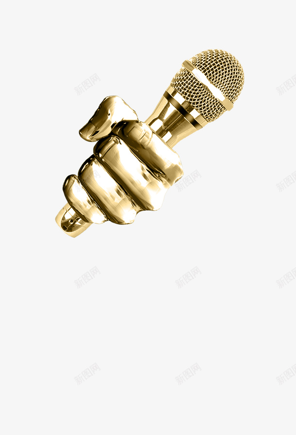 中国好声音金话筒png免抠素材_新图网 https://ixintu.com 好声音 话筒 金色 高级感