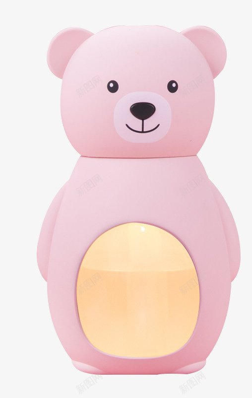 桌面补水便携式迷你加湿器png免抠素材_新图网 https://ixintu.com 便携式 可爱 学生 小熊 桌面 空气喷雾 粉色 补水 迷你加湿器