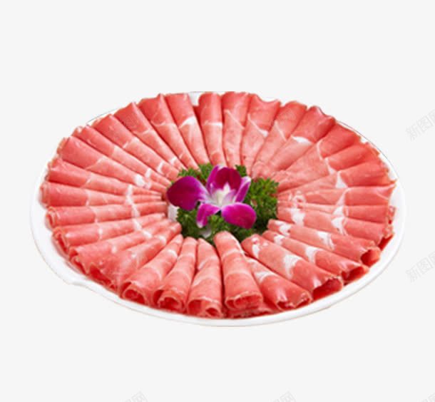 羊肉卷盘子png免抠素材_新图网 https://ixintu.com 涮羊肉 盘子 羊肉卷 美食