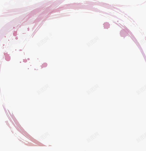 水彩墨迹矢量图ai免抠素材_新图网 https://ixintu.com AI 卡通 喷溅 墨点 墨迹 手绘 笔刷 紫色 矢量图