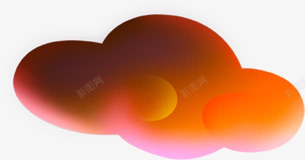 祥云橙色海报背景七夕情人节png免抠素材_新图网 https://ixintu.com 七夕 情人节 橙色 海报 祥云 背景