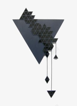 质感三角体素材创意几何图形装饰高清图片