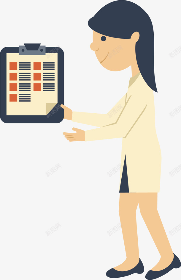 送化验单矢量图ai免抠素材_新图网 https://ixintu.com 体检中心 体检中心展板 体检中心彩页 健康体检中心 化验单 卡通 送达 矢量图